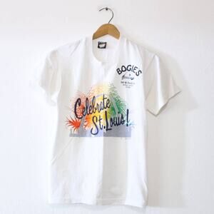 Vintage Celebrate St Louis Bogie's Bat and Food Co T Shirt Medium